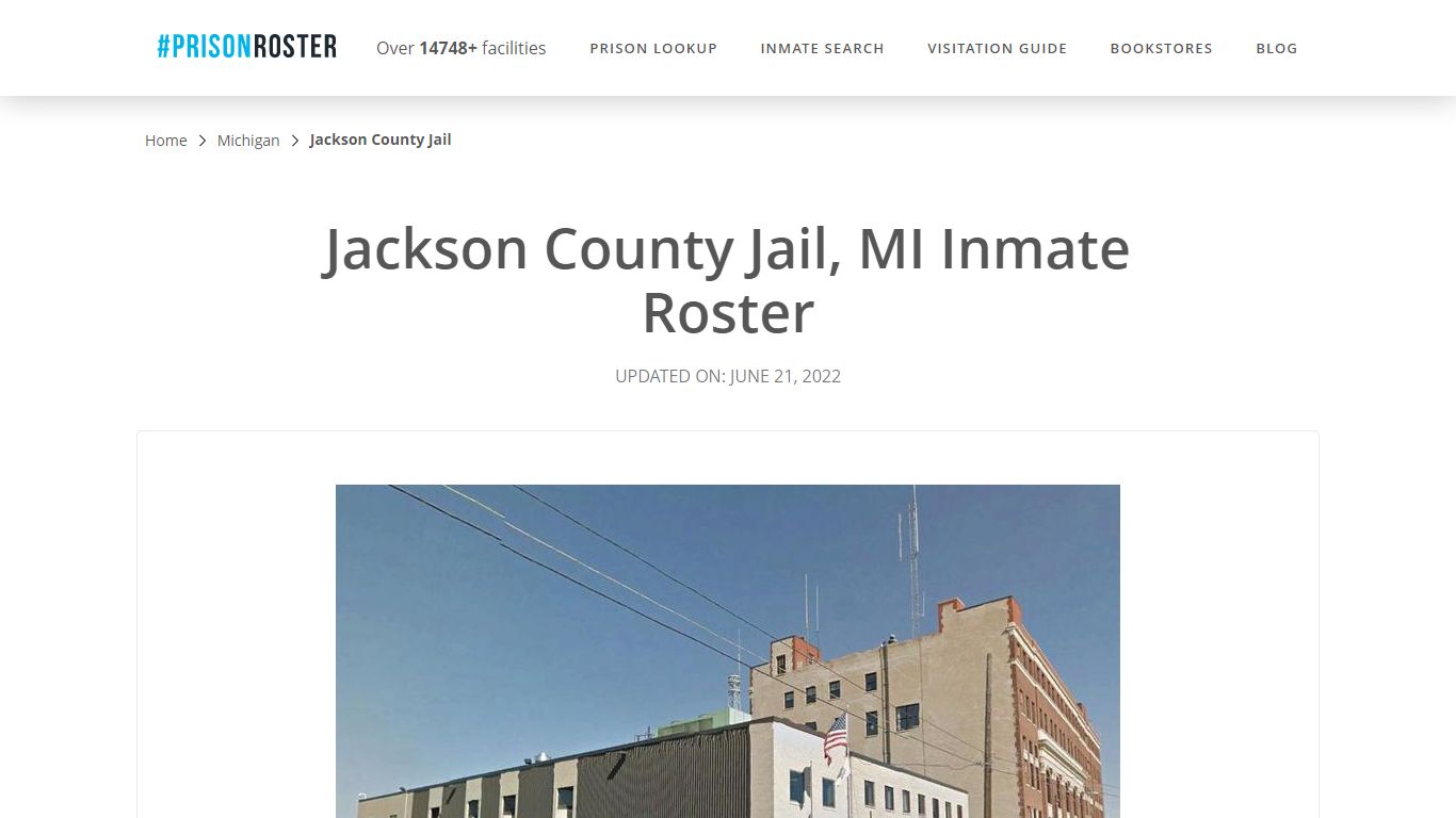 Jackson County Jail, MI Inmate Roster